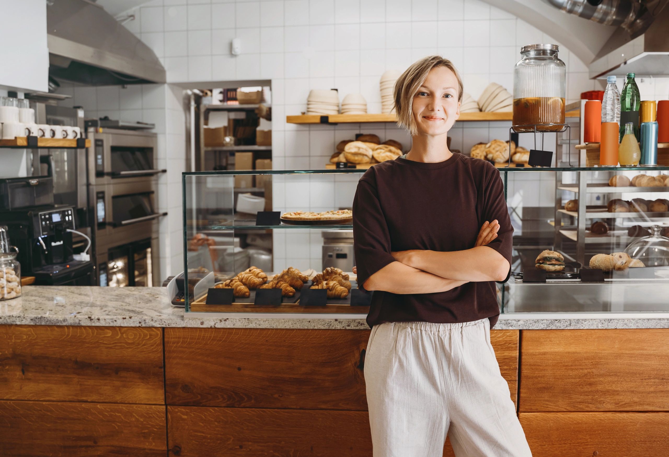 French pastry shop interior
