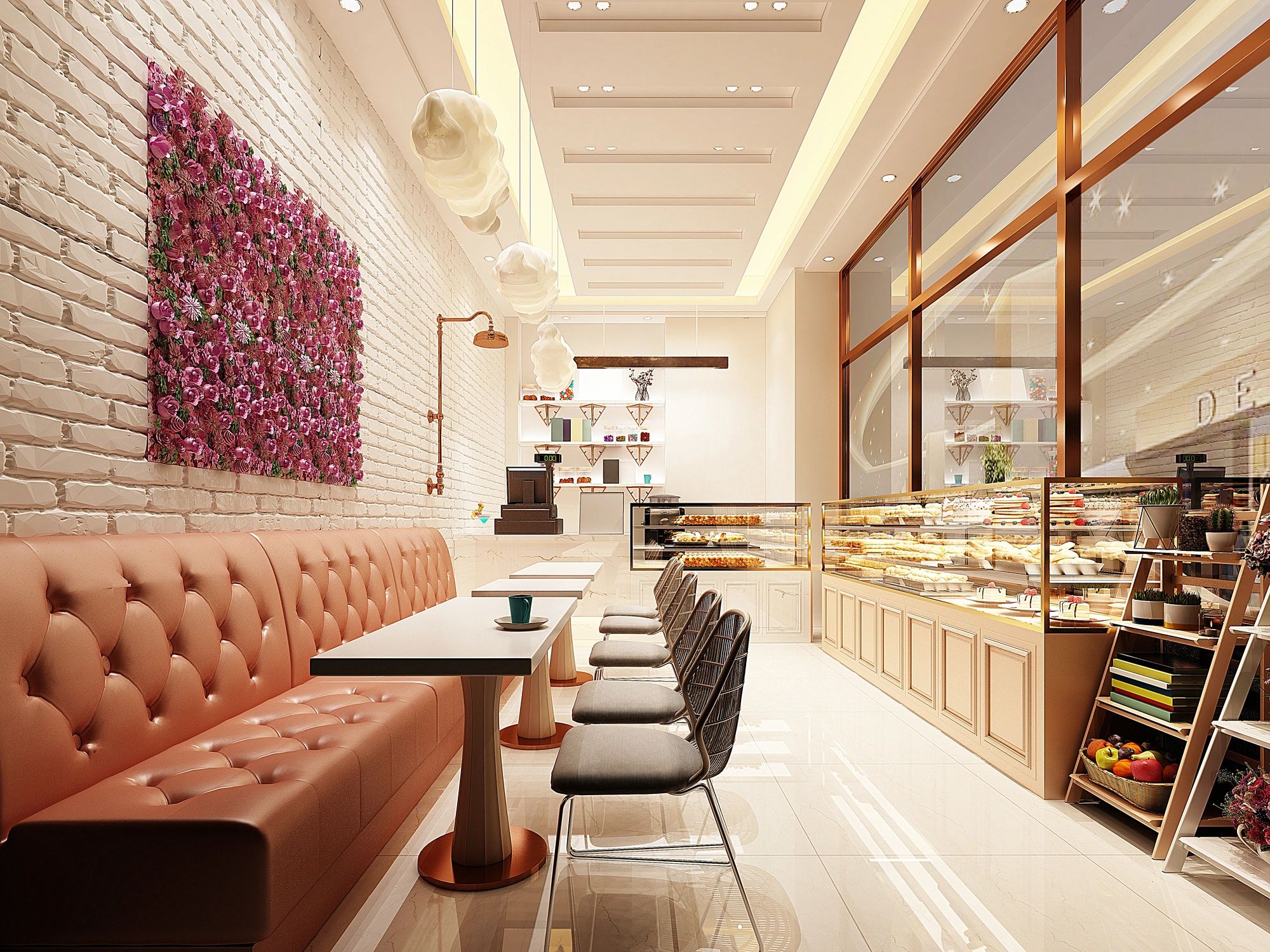 French pastry shop interior